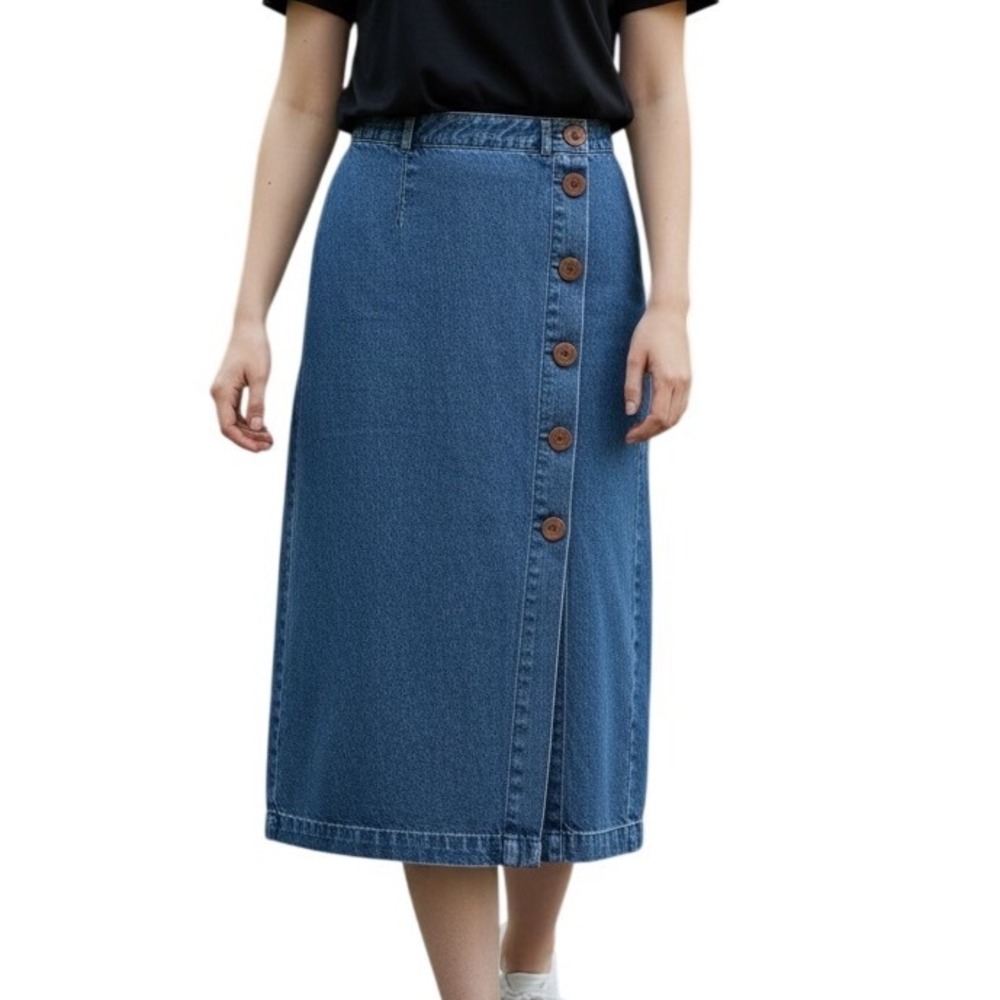 State Of The Art Vintage Denim Maxi Skirt Size 9